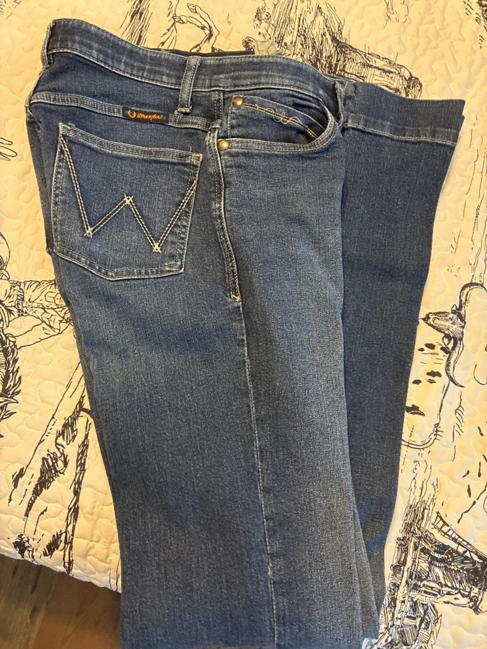 Wrangler rail low riding jeans